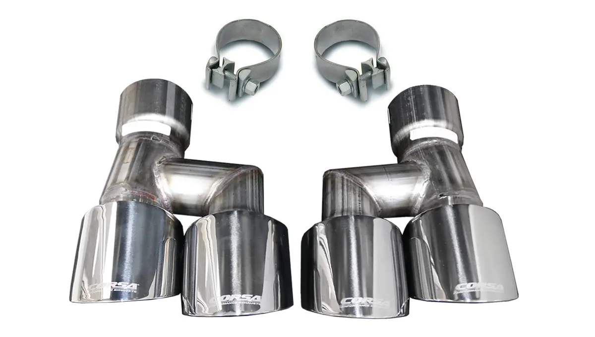 Corsa 2018-2020 Ford Mustang Gt 5.0L V8 - Quad 4" Pro-Series Tip Kit 1