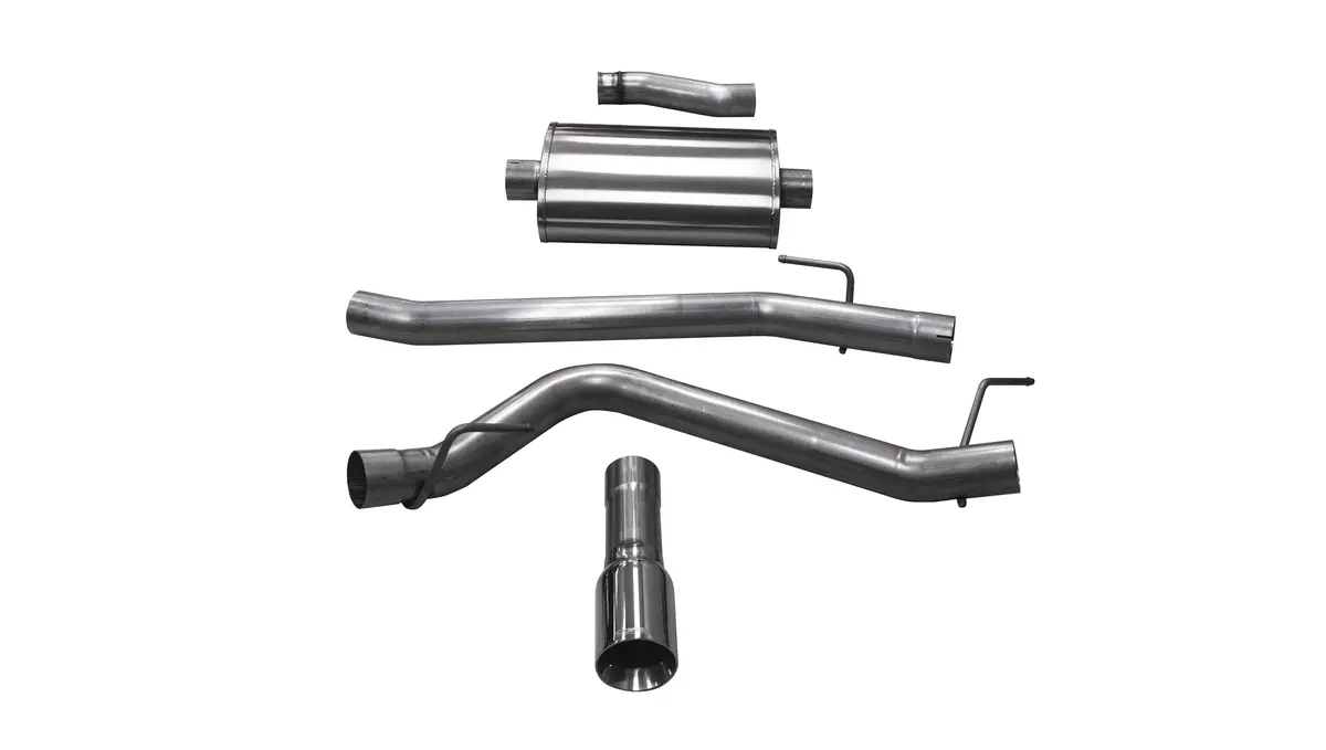 Corsa 2020-21 Jeep Wrangler Gladiator Jt 3.6L - Sport Sound Level 3" Cat-Back Single 4" Tip 1