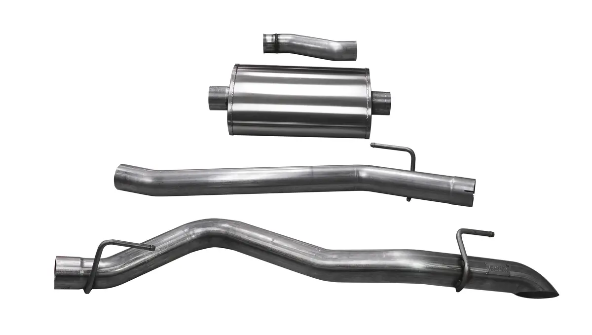 Corsa 2020-21 Jeep Wrangler Gladiator Jt 3.6L - Sport Sound Level 3" Cat-Back Turn Down Tip 1