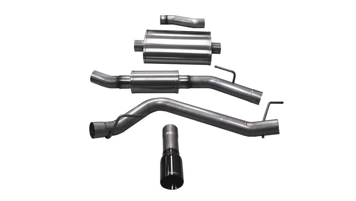 Corsa 2020-21 Jeep Wrangler Gladiator Jt 3.6L - Touring Sound Level  3" Cat-Back Single 4" Tip 1