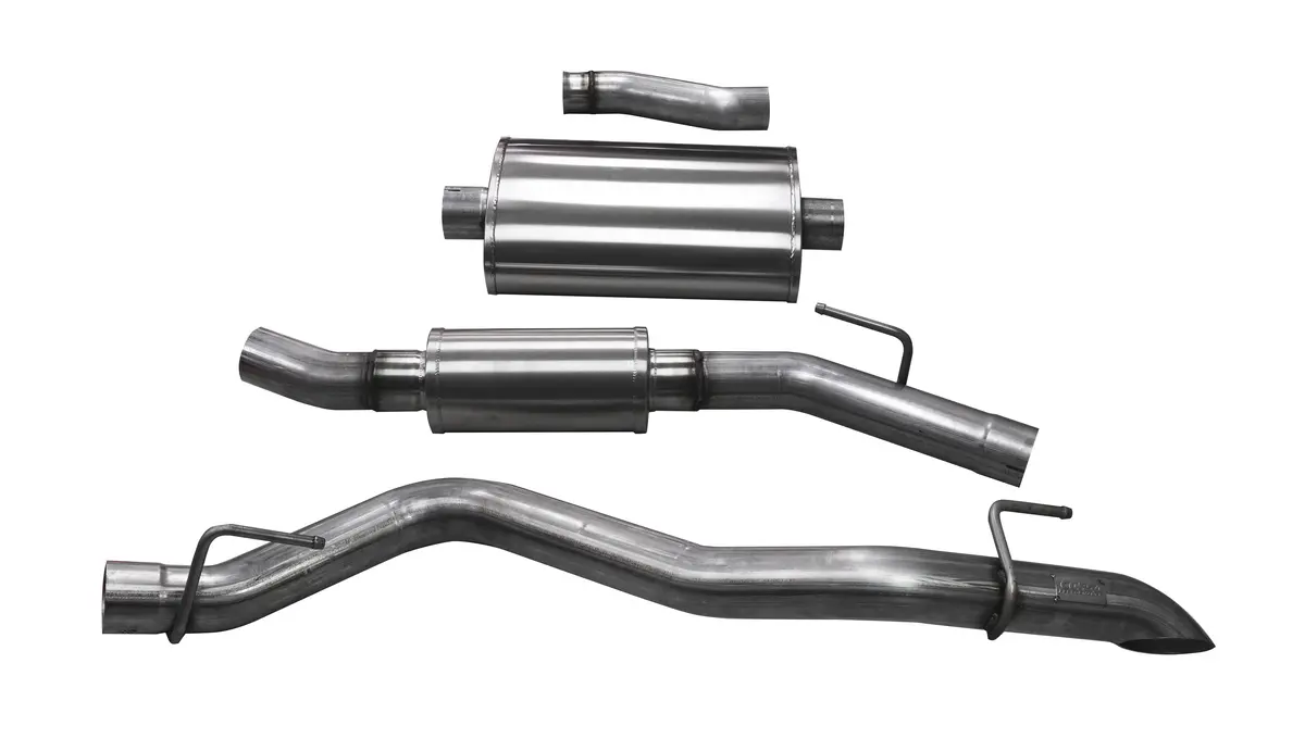 Corsa 2020-21 Jeep Wrangler Gladiator Jt 3.6L - Touring Sound Level 3" Cat-Back Turn Down Tip 1