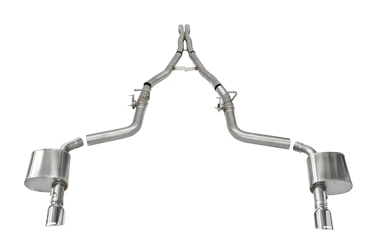Corsa 2015-21 Dodge Charger 6.2L 6.4L -- Xtreme Sound Level 2.75" Valved Cat-Back Exhaust Single 4.5" Tips 1