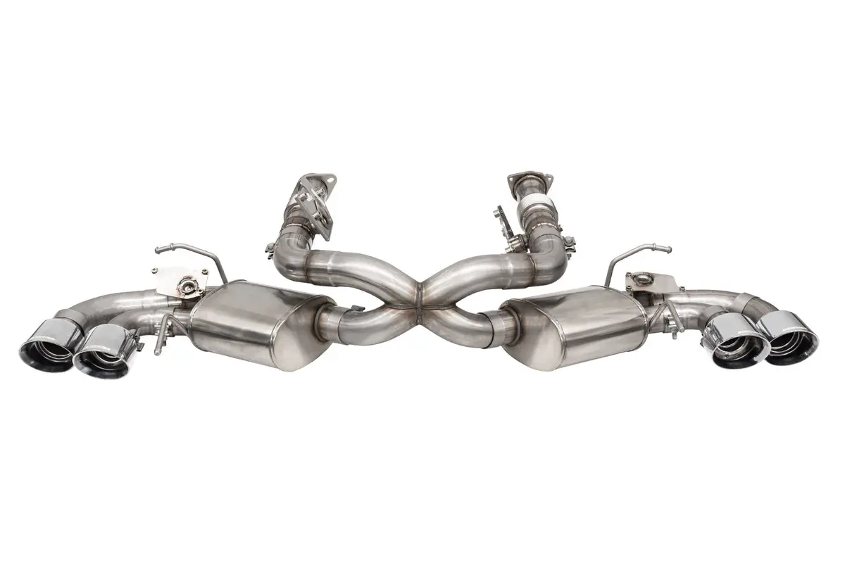 Corsa 2020-21 Corvette C8 - Variable Sound Level / 3" Afm Cat-Back Quad 4.5" Npp Tips 1