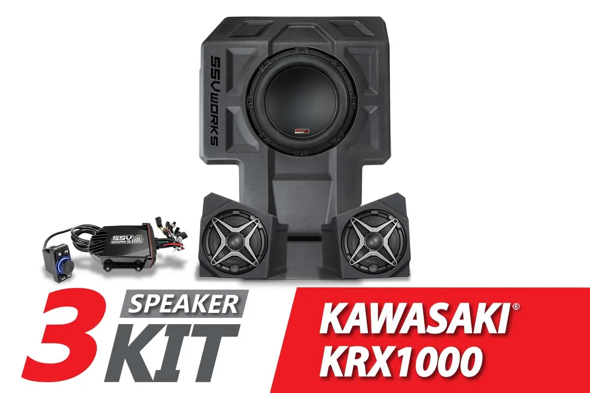 2020-2024 Kawasaki Krx1000 2-Seater A-Spec 3-Speaker Ssv Works Audio-Kit 1
