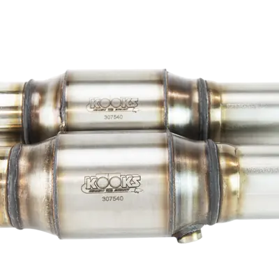 Kooks Headers & Exhaust: 2014-2016 C7 Corvette Coupe/Z06 3" X Oem Catted X-Pipe 2