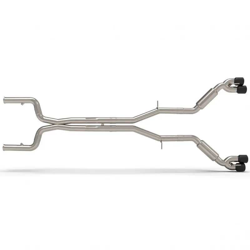 Kooks: 2016-21 Chevrolet Camaro Ss/Zl1 -- 3" Non-Catted Header-Back Street Screamer Exhaust W/Black Quad Tips 1