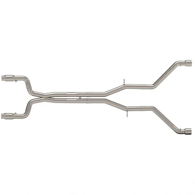Kooks: 2016-2021 Chevrolet Camaro Ss/Zl1 -- 3" Green Catted Heder-Back Muffler Delete Exhaust W/ Polished Tips 1