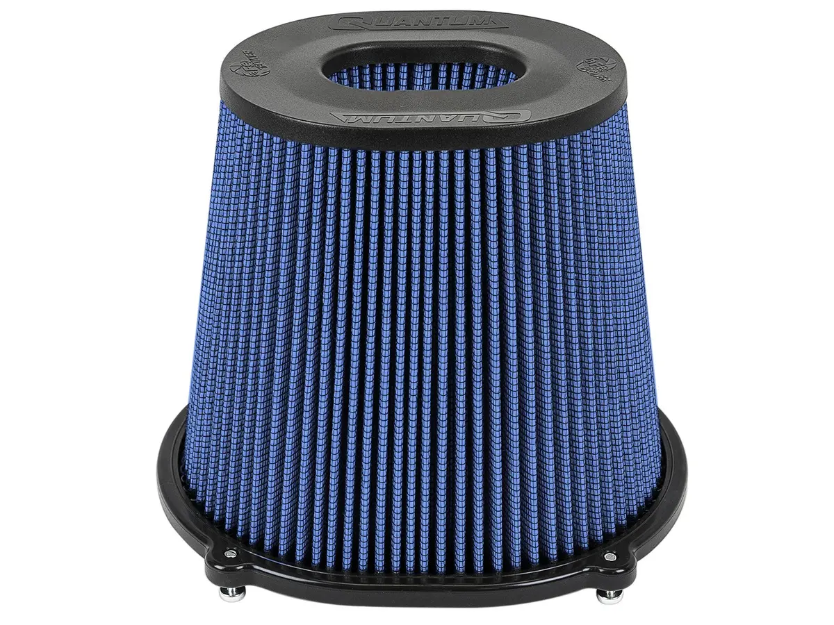 Afe: Quantum Intake Air Filter W/Pro 5R Filter Media 5"F X (10" X 8.75")B (Qtm) X (6.75" X 5.5)"T (Inv) X 8"H In. 1