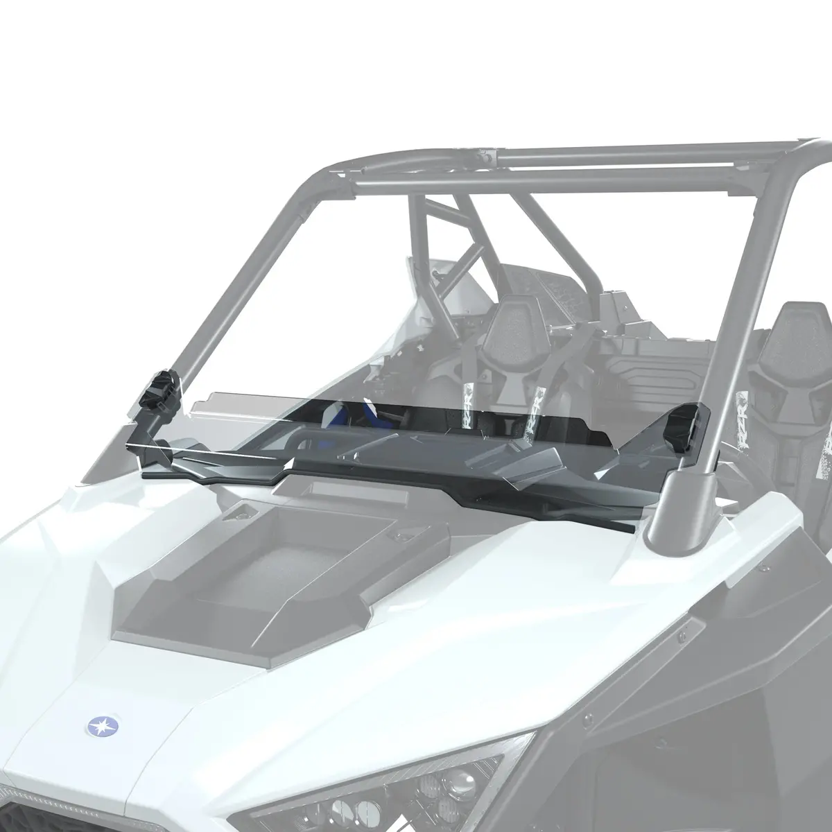 Lock & Ride Half Windshield - Hard Coat Poly, Low 1
