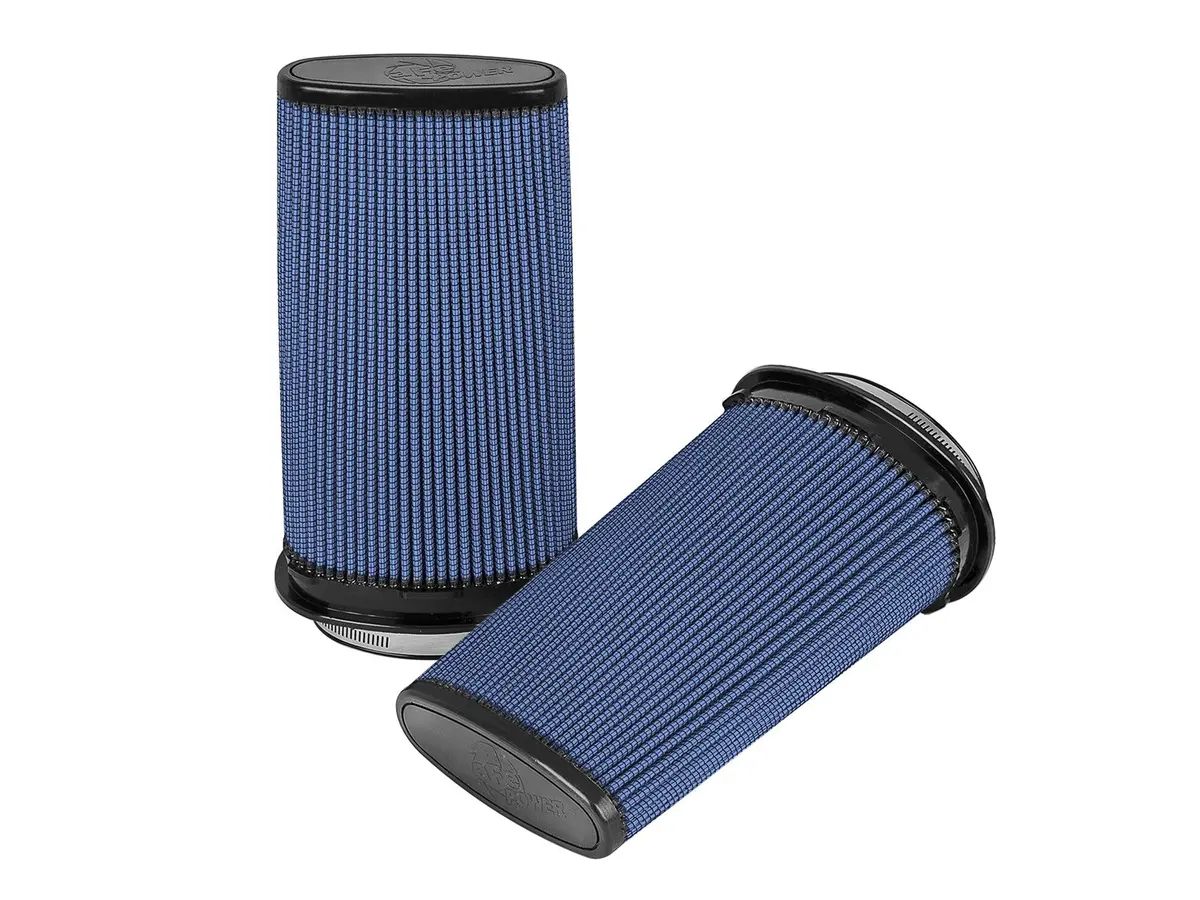 Afe: Magnum Flow Pro 5R Air Filters  (5 X 2-1/4) F X (6-1/4 X 3-3/4) B (Mt2) X (5-1/4 X 2-1/8) T X 11 H In. (Qty.2) 1