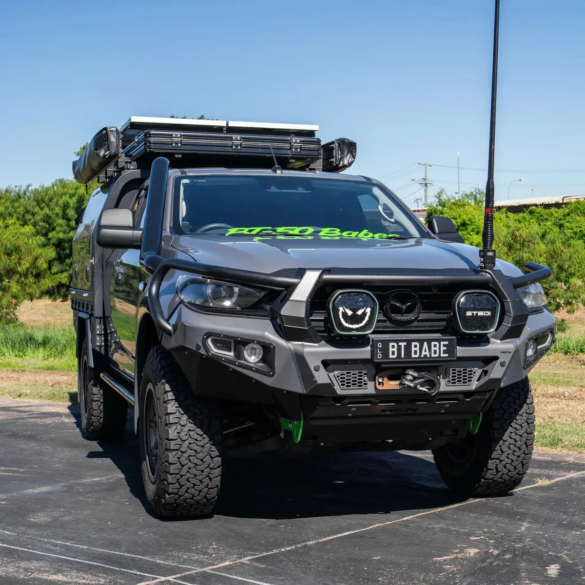 Mazda Bt50 2020 Onwards Stainless Snorkel And Alloy Pod Filter Airbox Kit (Short & Mid Entry Available) 1