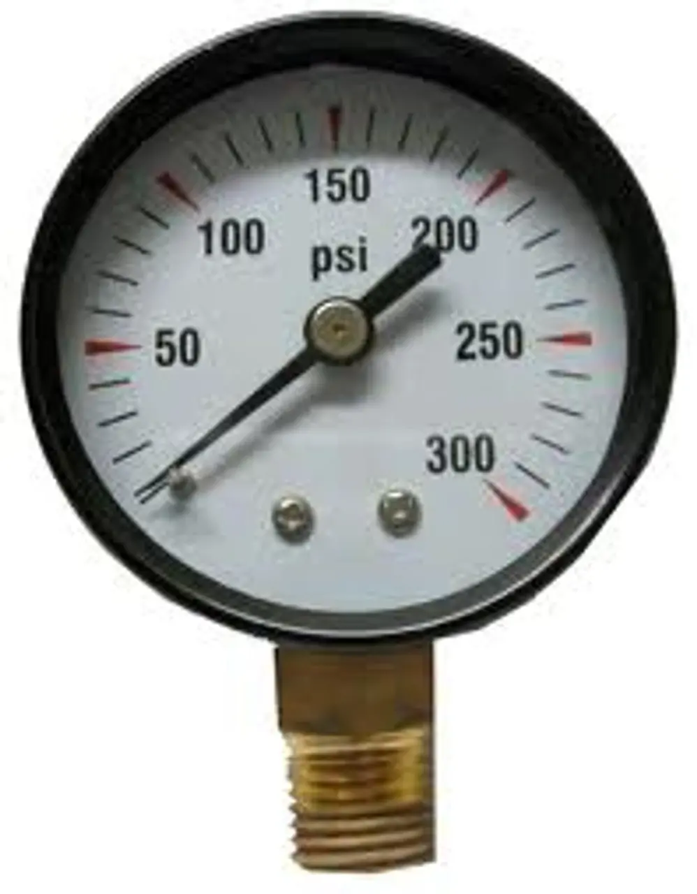 Fuel Pressure Gauge 0-300 Psi, 2" Face (2423) 1