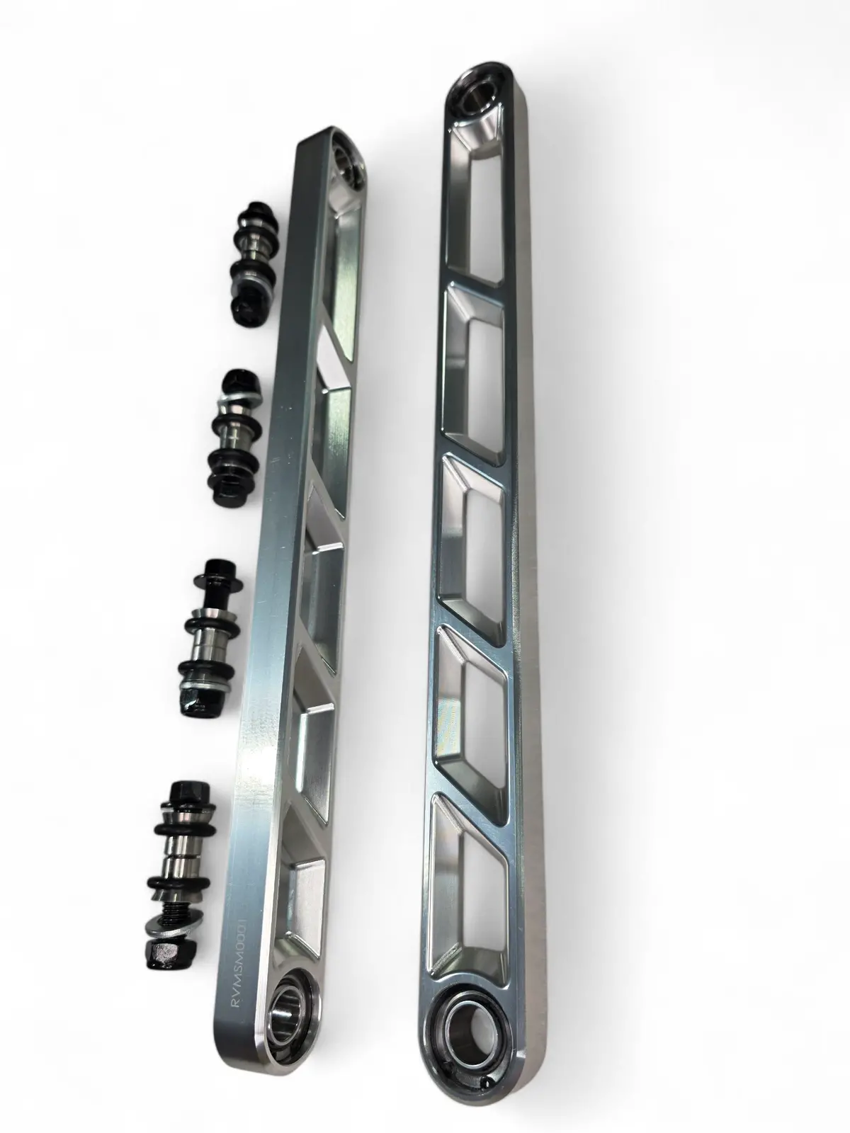 2024+ Can Am Maverick R Rear Sway Bar Links Anodized Clear 1