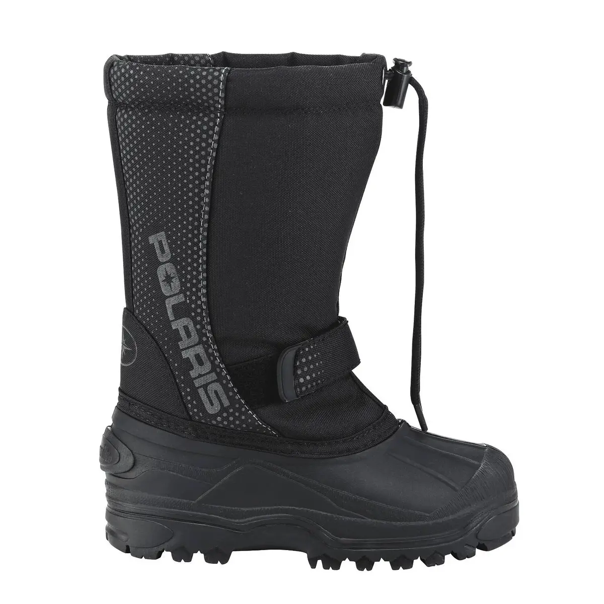 Youth Snowmobile Boots with Lace Lock System – Black
