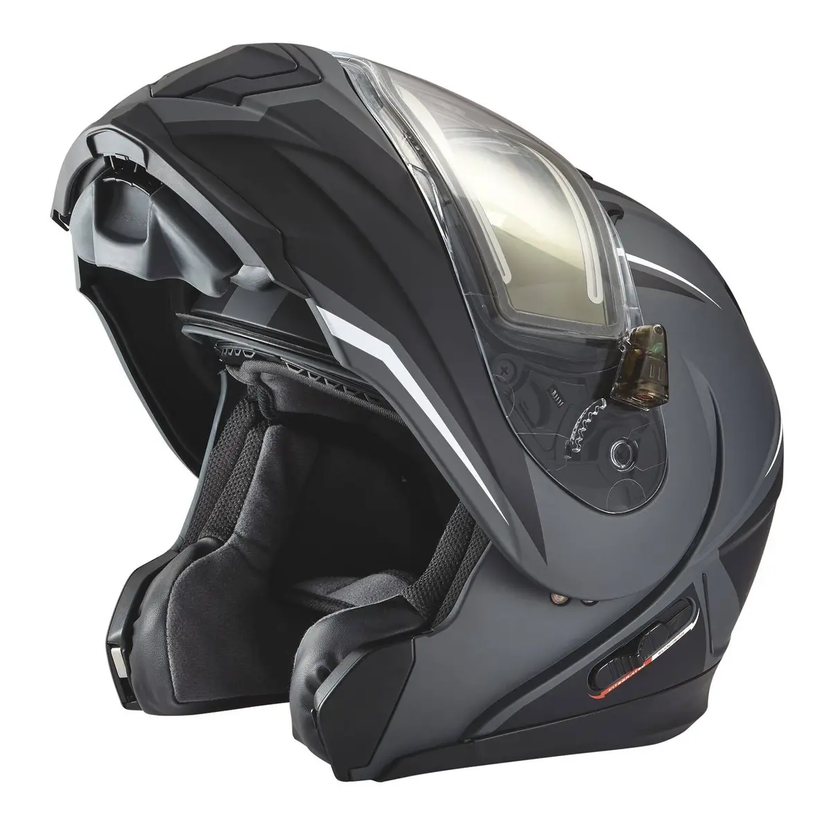 Modular 2.0 Adult Helmet With Electric Shield, Black/Lime 5