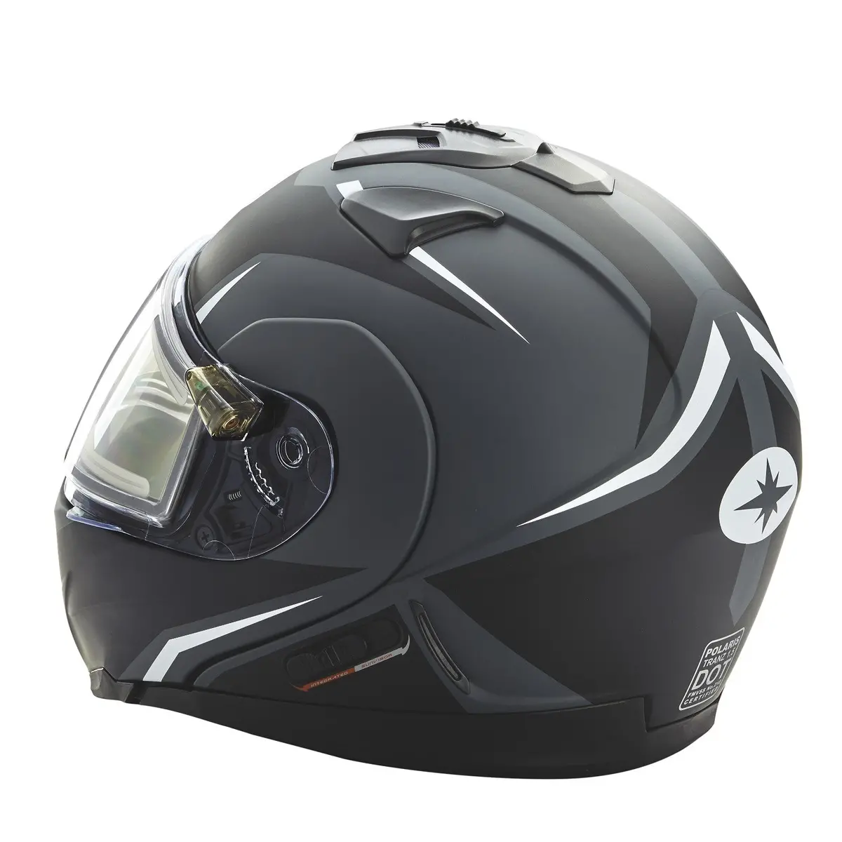 Modular 2.0 Adult Helmet With Electric Shield, Black/Lime 7