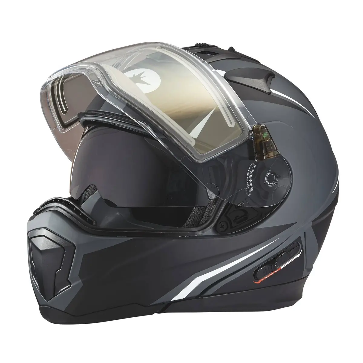 Modular 2.0 Adult Helmet With Electric Shield, Black/Lime 4