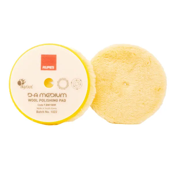 Rupes Yellow DA Medium-Polishing Wool Pad for Refinement - Image 5