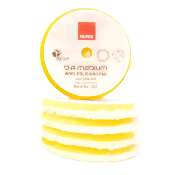 Rupes Yellow DA Medium-Polishing Wool Pad for Refinement - Image 6