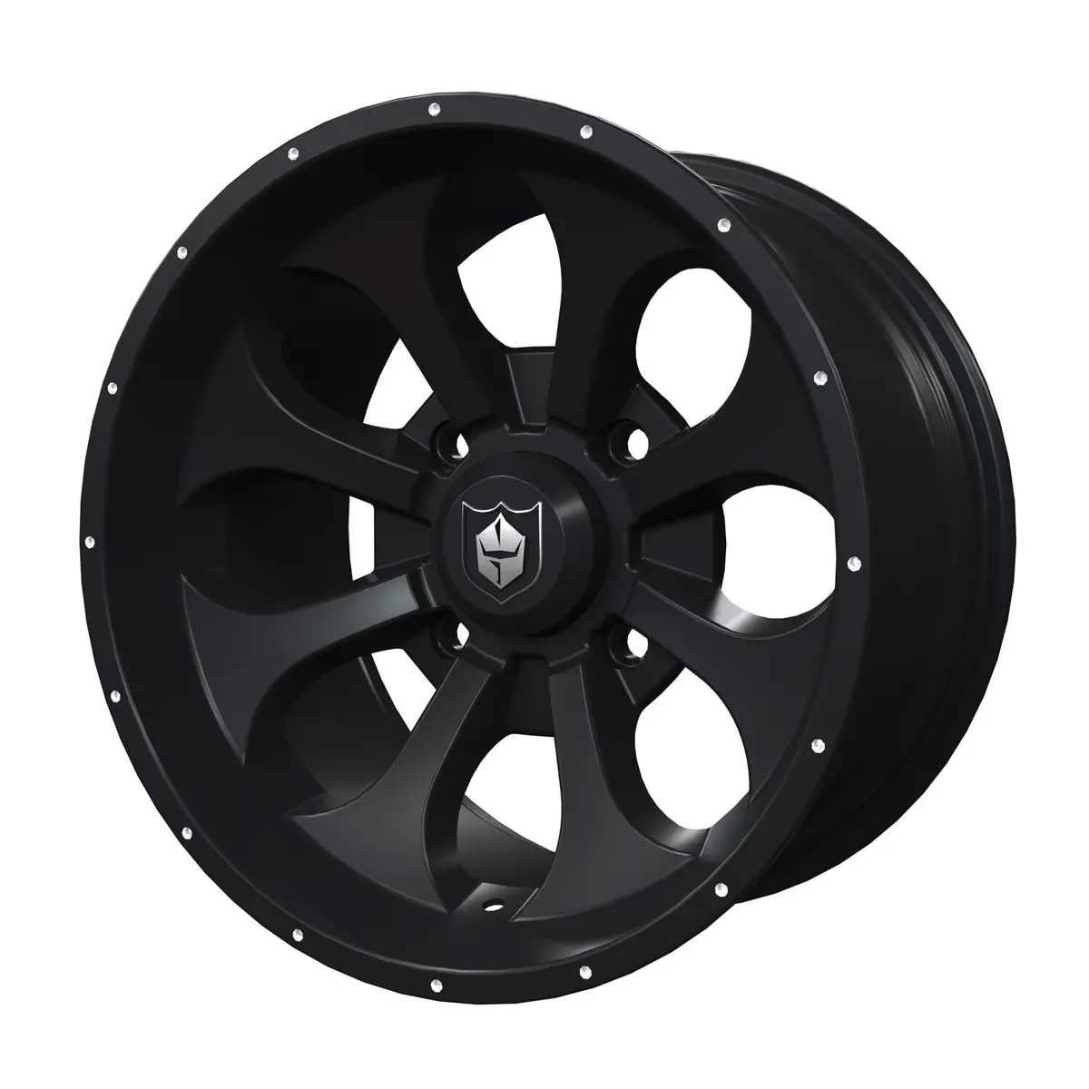 Pro Armor Wheel & Tire Set: 4204 & Sand 12Xt, Matte Black, 30" R14 1