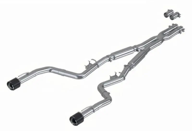 Mbrp: 2015-21 Dodge Charger 6.2 / 6.4L, 2017-21 Charger 5.7L -- 3" Dual Rear Exit Ss Catback Exhaust W/ Carbon Fiber Tips 1