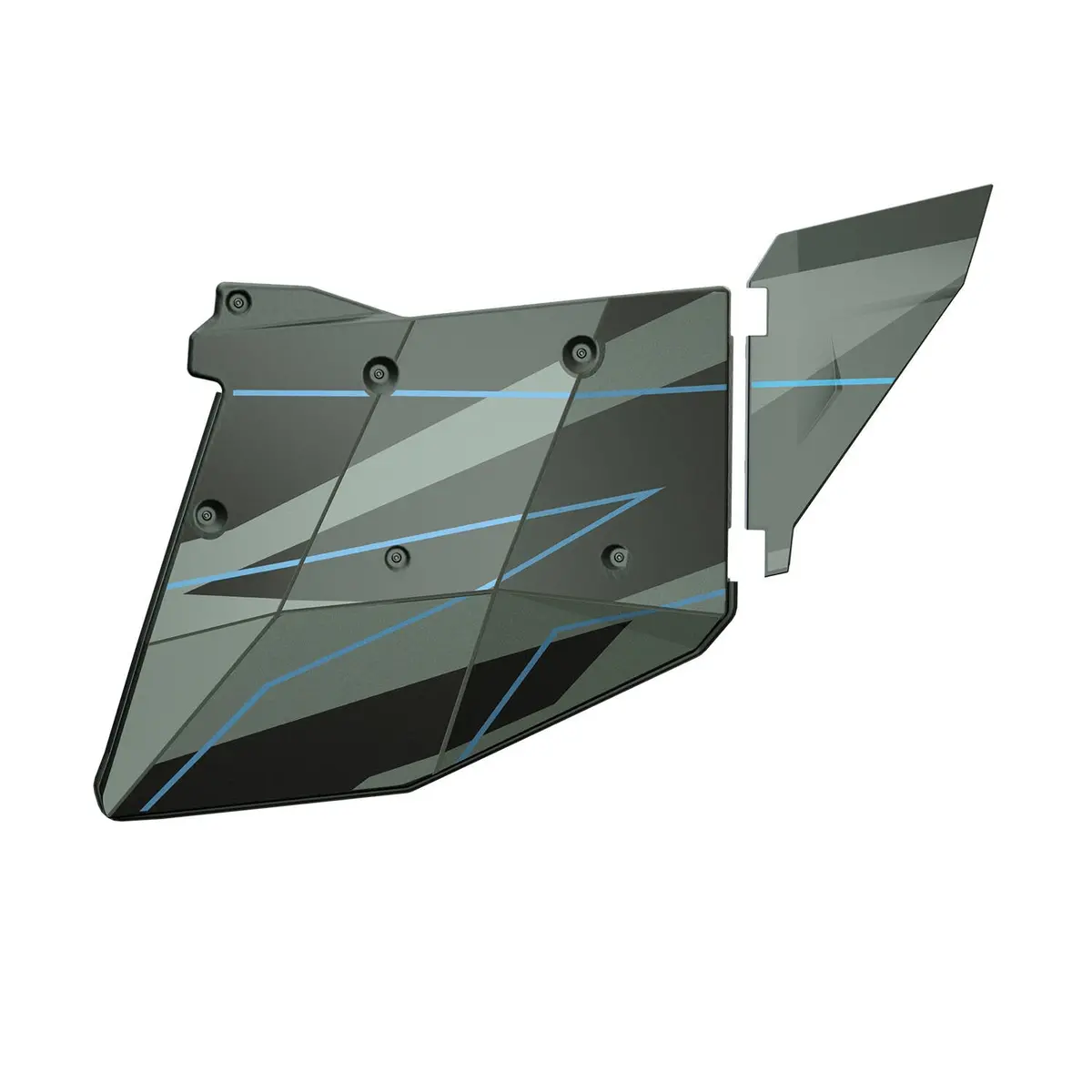 4 Seat Aluminum Door Graphics, Titanium Metallic 1