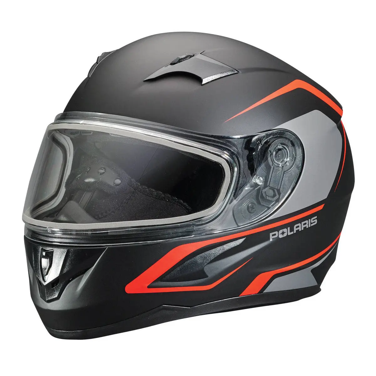 Blaze Adult Full-Face Helmet With Anti-Fog Flip Shield, Red Matte 1