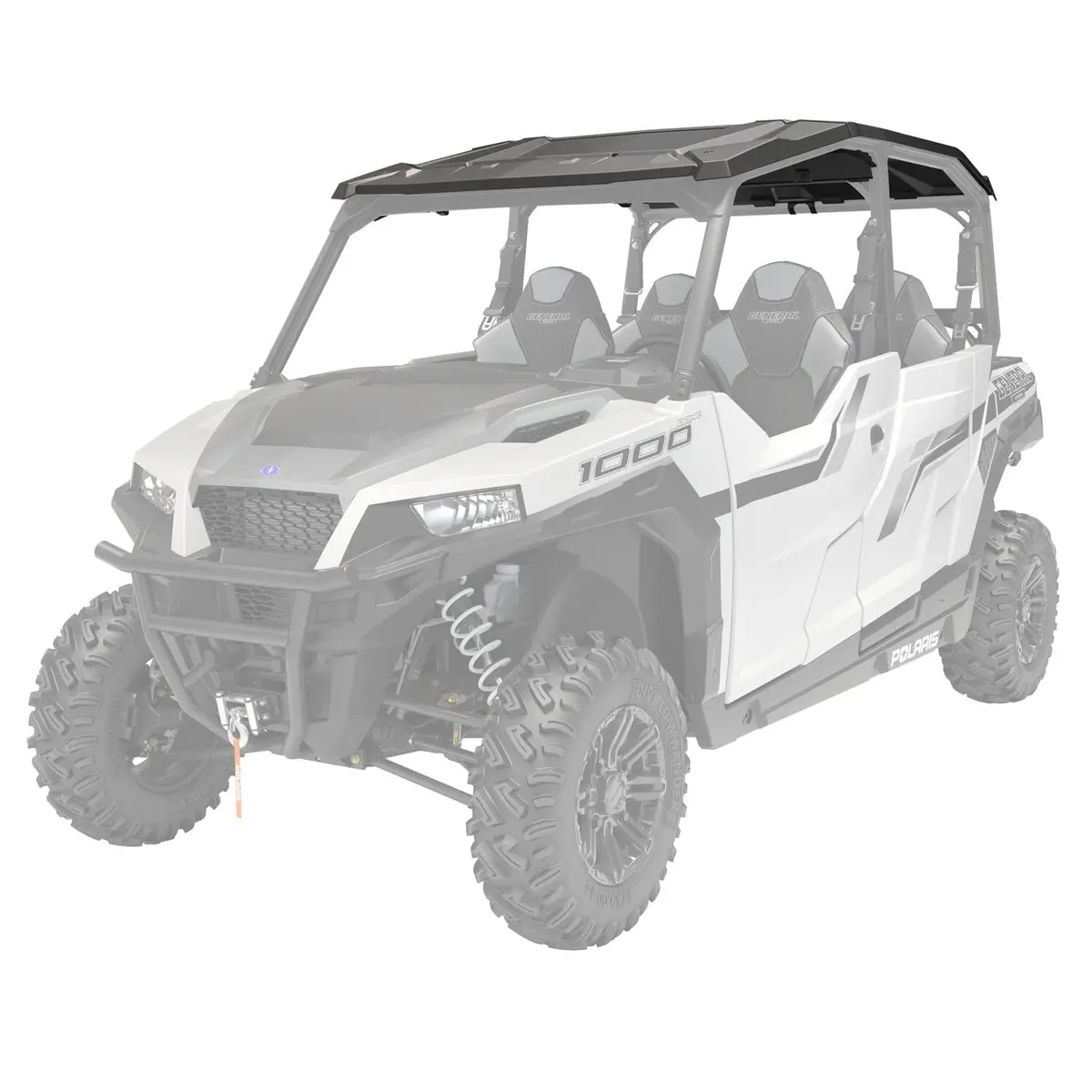4-Seat Premium Poly Roof, Black 1