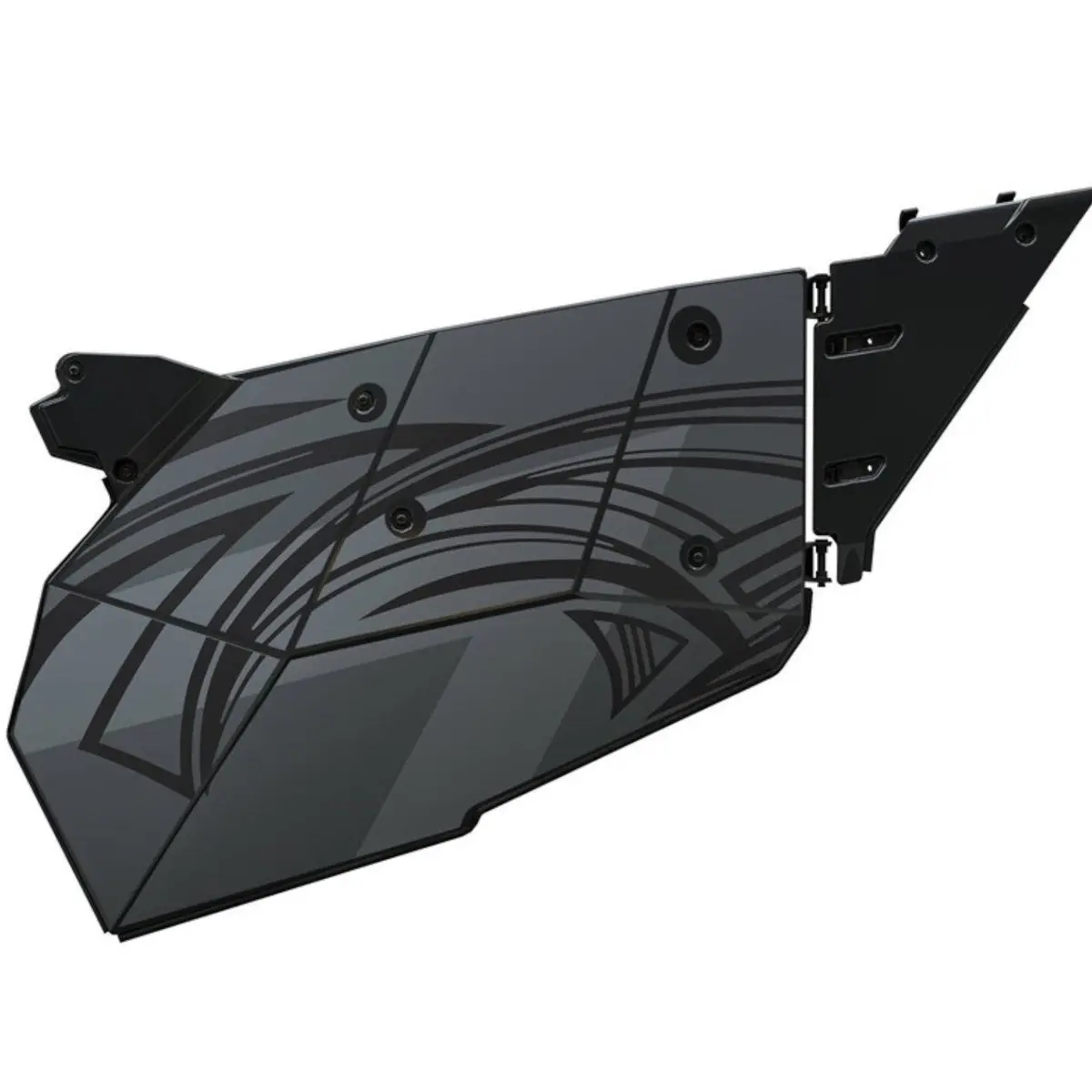 2 Seat Aluminum Door Graphics, Turbo Titanium 1