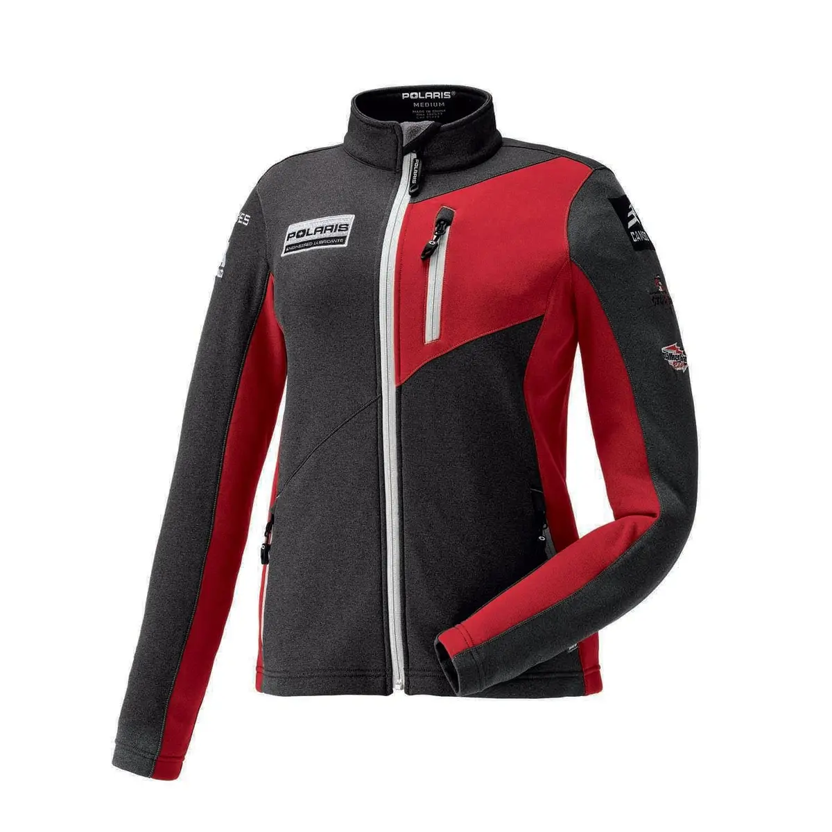 Women's Full-Zip Race Tech Jacket, Black 1