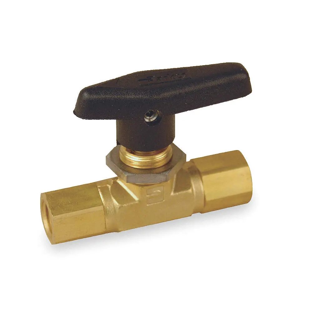 Ball Valve 1/4F X 1/4F Metal Lever Handle Brass (7083) 1