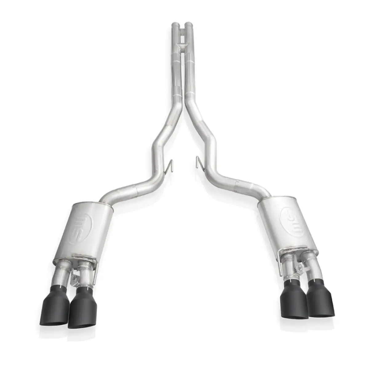 Stainless Works: 2020 Ford Gt500 -- Legend Catback H-Pipe Exhaust Factory Connect - Black Tips 2