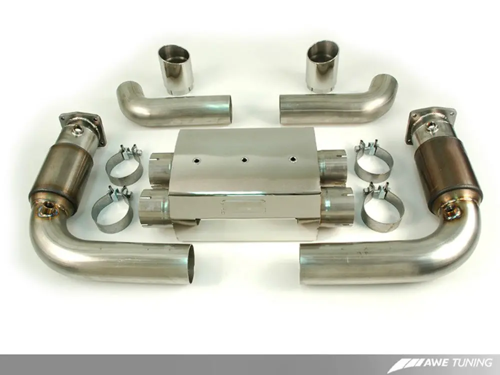 Awe: 2008-10 Porsche 997 Gt2 - Performance Exhaust (Chrome Silver Tips) 1