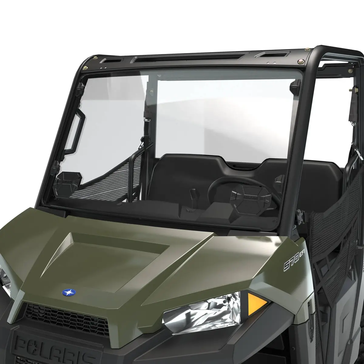 2883342 Lock & Ride Vented Windshield - Hard Coat Poly 1