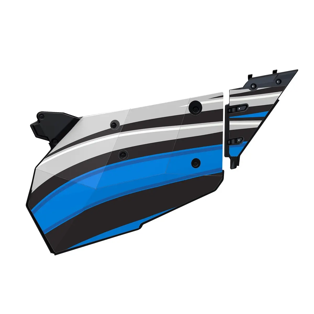 2 Seat Aluminum Door Graphics, Velocity Blue 1