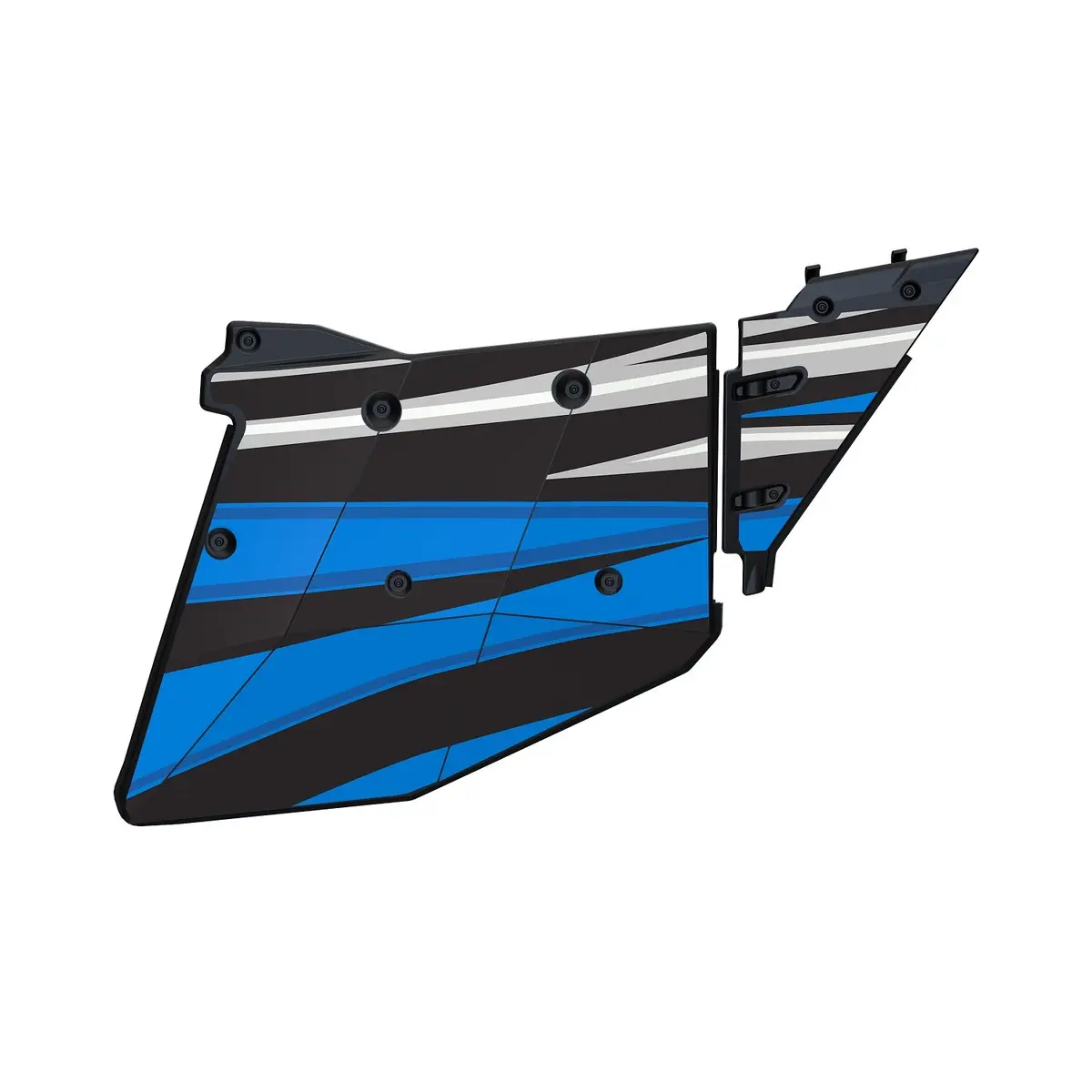 4 Seat Aluminum Door Graphics, Velocity Blue 1