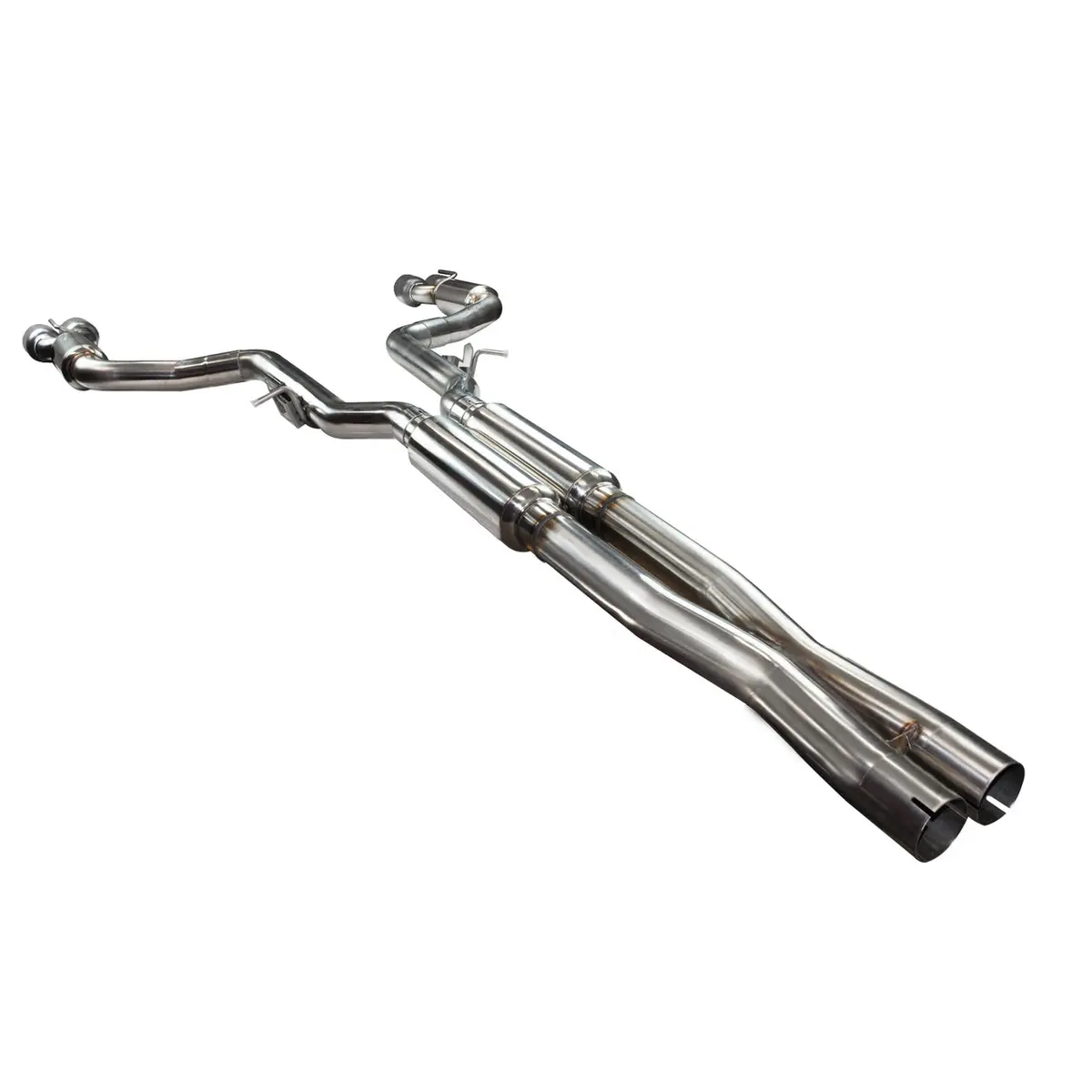 Kooks:  2015-20 Dodge Challenger Hellcat 6.2L -- 3" Ss Connection-Back Exhaust W/ Black Tips 1
