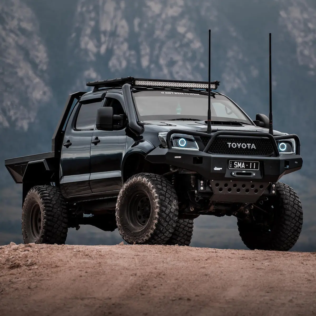Toyota Hilux N70 11-15 Ambush Triple Hoop Bullbar 1
