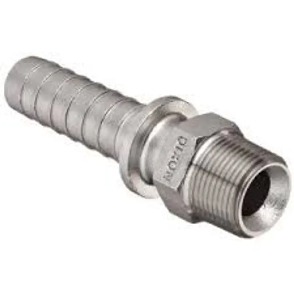 Boss Steel 1/2" Hose Stem X 1/2 Mpt (3287) 1