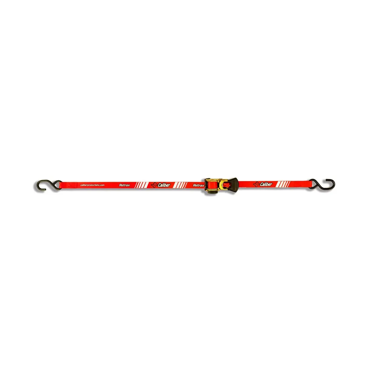 Caliber Retrax 6' Self Rewind Tiedown Strap Kit (2Pc) 1