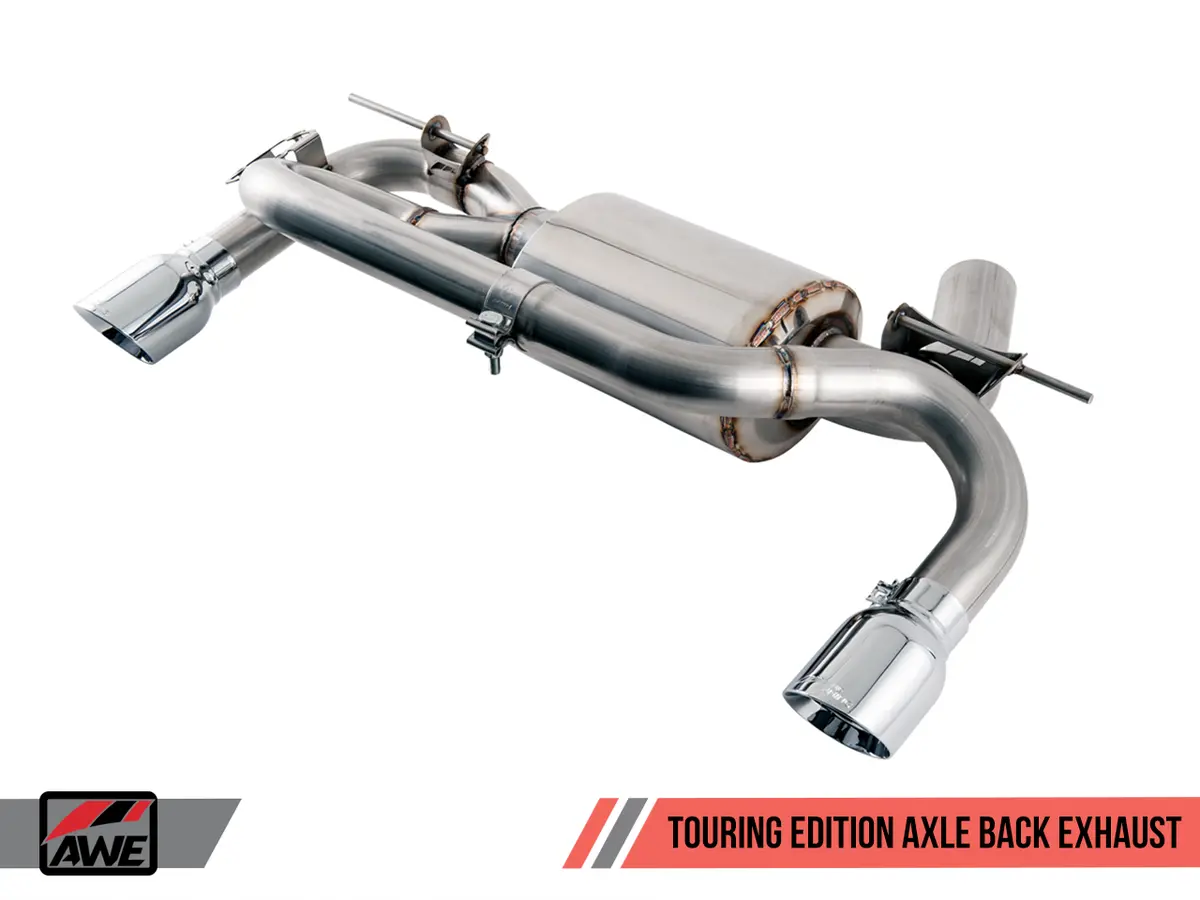 Awe: 2016-2019 Bmw 340I 3.0T Touring Edition Axle Back Exhaust Chrome Silver Tips 102Mm 1