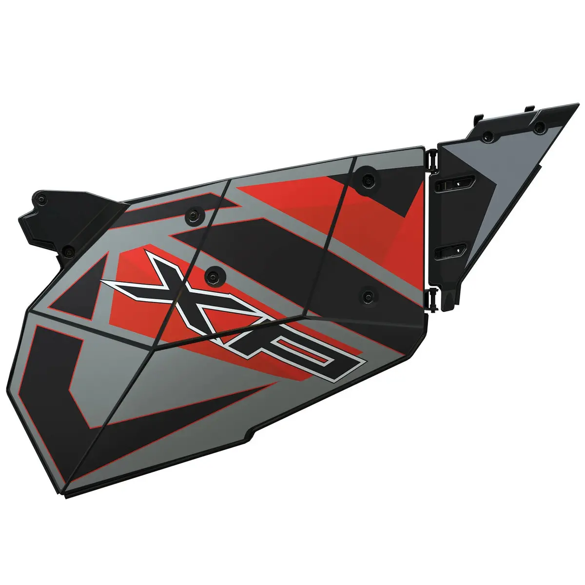 2 Seat Aluminum Door Graphics, Titanium Metallic 1
