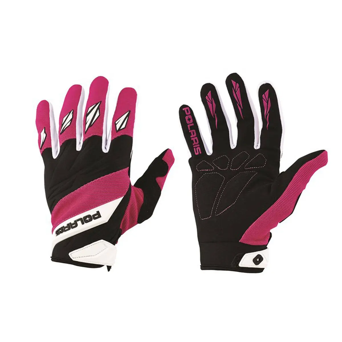 Adult Off-Road Riding Glove With Embossed Knuckle System, Pink 1