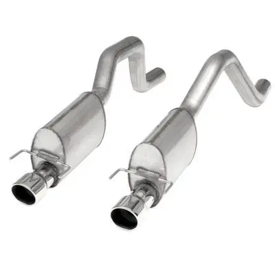 Stainless Works: 2006-13 Corvette C6zo6/Zr1 3" Axleback S-Tube Mufflers Dual 4" Rolled Edge Tips 1