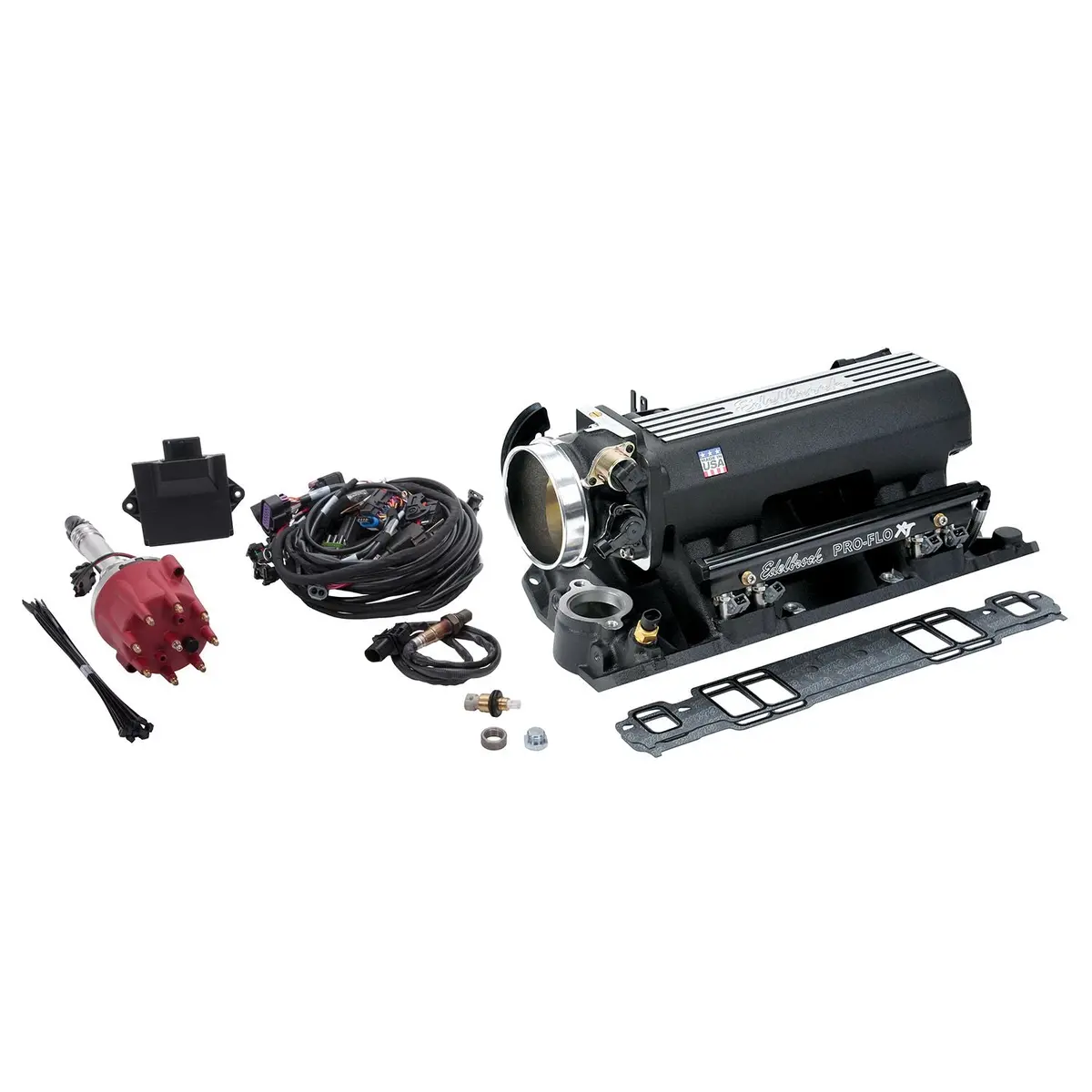 Edelbrock Pro-Flo 4 Efi Xt-Style Kit #357930 For 1986 & Earlier Chevrolet Sb W/O Tablet 1