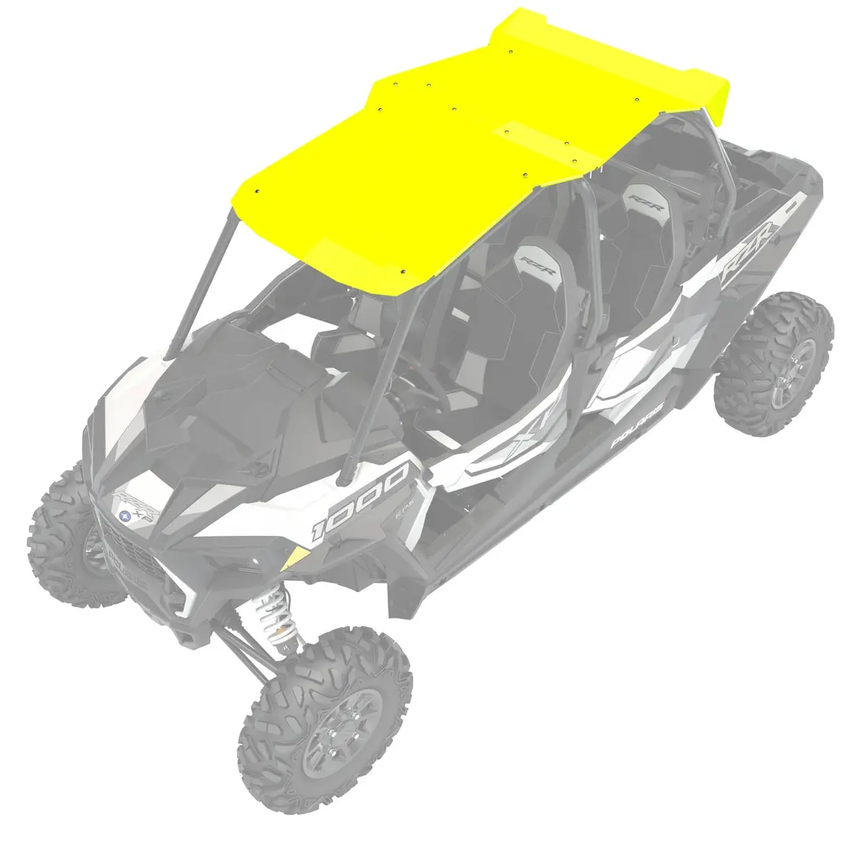 4-Seat Aluminum Roof, Lime Squeeze 2