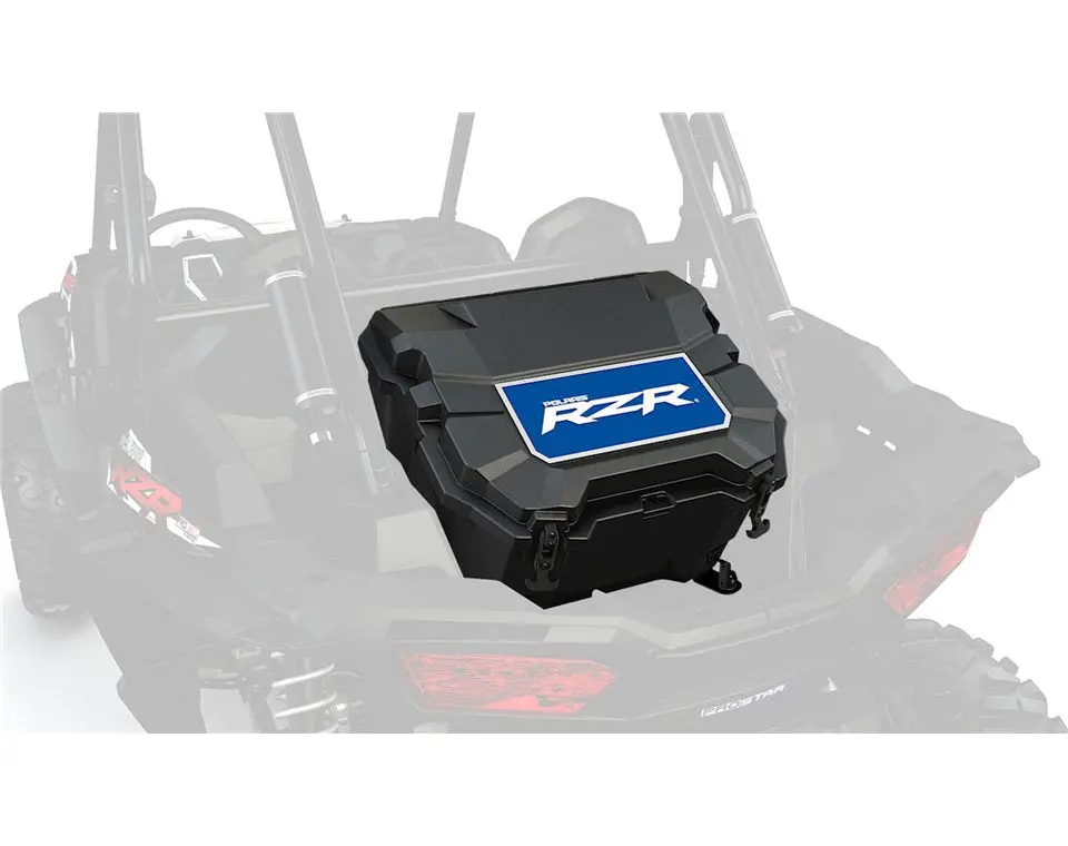 48 Qt. Lockable Rear Cooler With Handle, Black 1