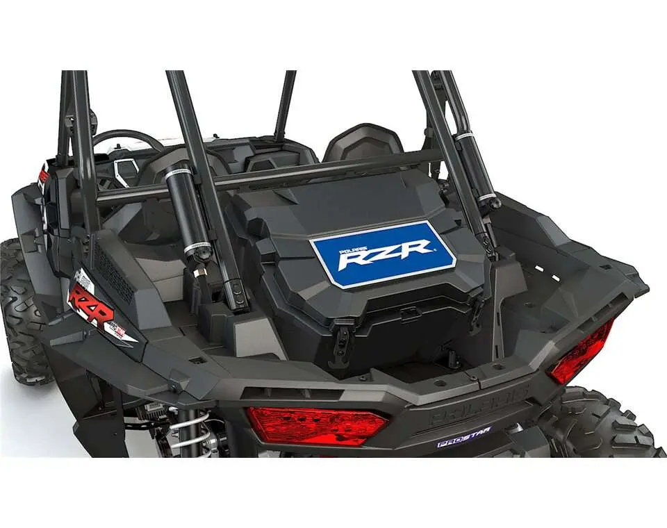 48 Qt. Lockable Rear Cooler With Handle, Black 1