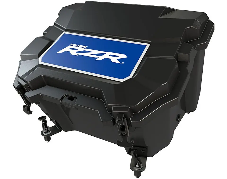 48 Qt. Lockable Rear Cooler With Handle, Black 2