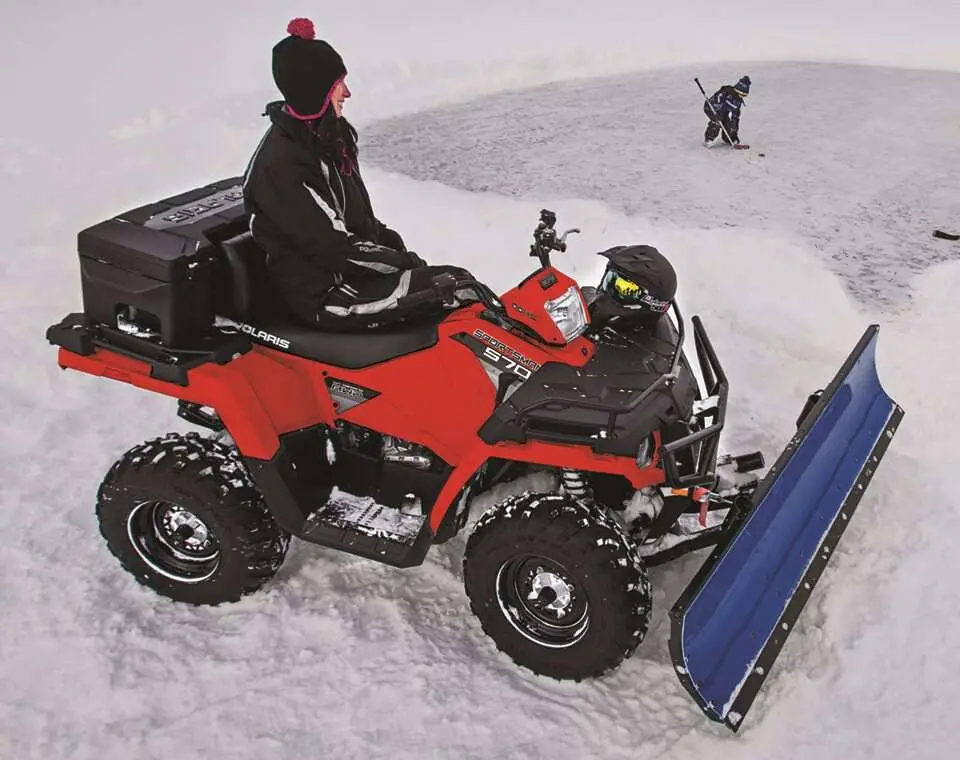 Glacier® Pro Lock & Ride Steel Atv Plow Frame, Black 1